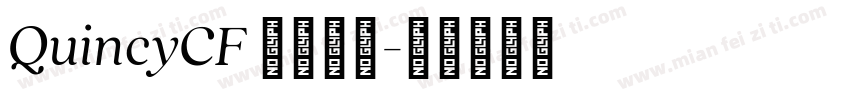 QuincyCF 字体下载字体转换